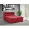 Moderní postel s úložným prostorem BOLERO C 180 cm s LED osvětlením červená