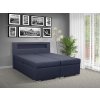 Moderní postel s úložným prostorem BOLERO C 180 cm s LED osvětlením modrá