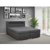Moderní postel s úložným prostorem BOLERO C 180 cm s LED osvětlením šedá