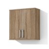 Horní koupelnová skříňka K38 o šíři 60 cm v dekoru dub sonoma tmavý