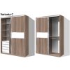 Variabilní šatní skříň BETA HIT 44 varianta C
