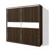 Šatní skříň s posuvnými dveřmi BETA HIT 46 ořech
