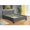 Moderní čalouněná postel s úložným protorem Fanny 120x200 cm šedá