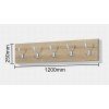 Věšák do předsíně PR20-šíře 120 cm v dekoru dub sonoma
