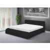 Luxusní postel SEINA NEW 140cm v provedení černá EKO kůže