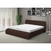 Luxusní postel SEINA NEW 140cm s motorovým otevíráním úložného prostoru v provedení hnědá EKO kůže