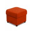 Taburet s úložným prostorem v látce mikrofáze oranžová
