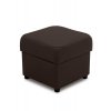 Taburet s úložným prostorem v látce eko kůže hnědá