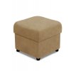 Taburet s úložným prostorem v látce mikrofáze béžová