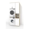 Vysoká koupelnová skříňka na pračku a sušičku K46