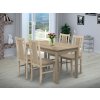 Jídelní set pro 4 osoby se stolem 120x80 cm a židlemi v dekoru dub sonoma, židle4 ŽIDLE SONO SV BÉŽO 11