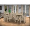 Jídelní set Brooklyn pro 8 lidí se židlemi a stolem 190x115 cm v dekoru dub sonoma/béžová8 ŽIDLÍ SONO SV BÉŽO 11