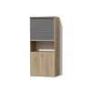 Policová skříň s roletkou Alfa 131 v dekoru dub sonoma