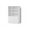 Policová skříň s dvířky Alfa 136 v dekoru bílá