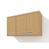 Horní, závěsná skříňka SZ 120 v dekoru buk vhodná do sestav s našimi výklopnými postelemi