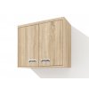 Horní, závěsná skříňka SZ 80 v dekoru dub sonoma vhodná do sestav s našimi výklopnými postelemi