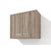 Horní, závěsná skříňka SZ 80 v dekoru dub sonoma vhodná do sestav s našimi výklopnými postelemi