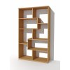 Nevšední policová skříň, regál, knihovna Alfa 175 v odstínu buk