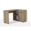 Rohový počítačový stůl Alfa 305 varianta pravá v dekoru dub sonoma tmavý