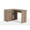 Rohový počítačový stůl Alfa 305 varianta levá v dekoru dub sonoma tmavý