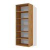 Policová skříň, knihovna, regál Alfa 93 v barvě ořech lyon