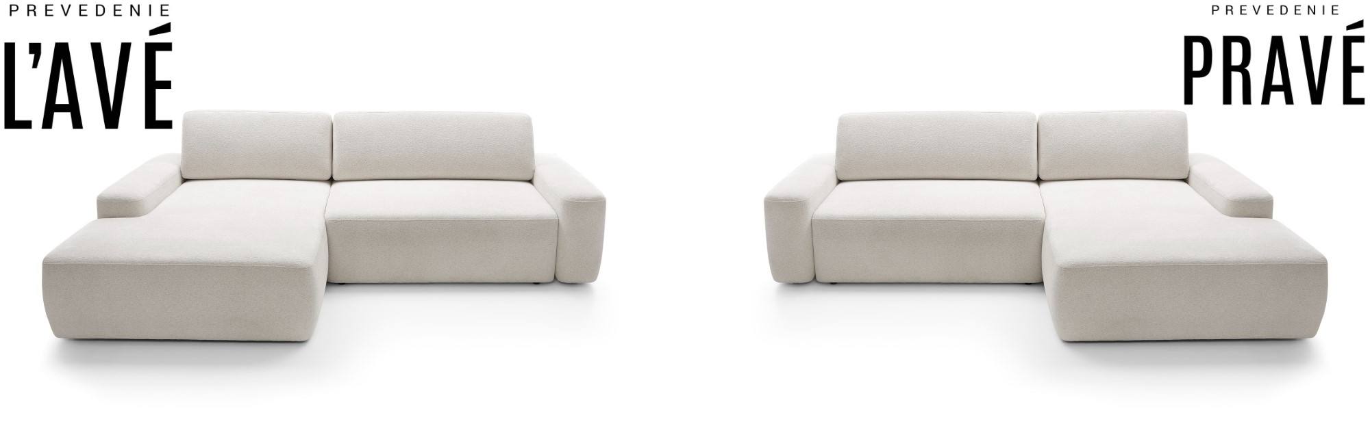 Rohová sedací souprava EASY M – levé a pravé provedení