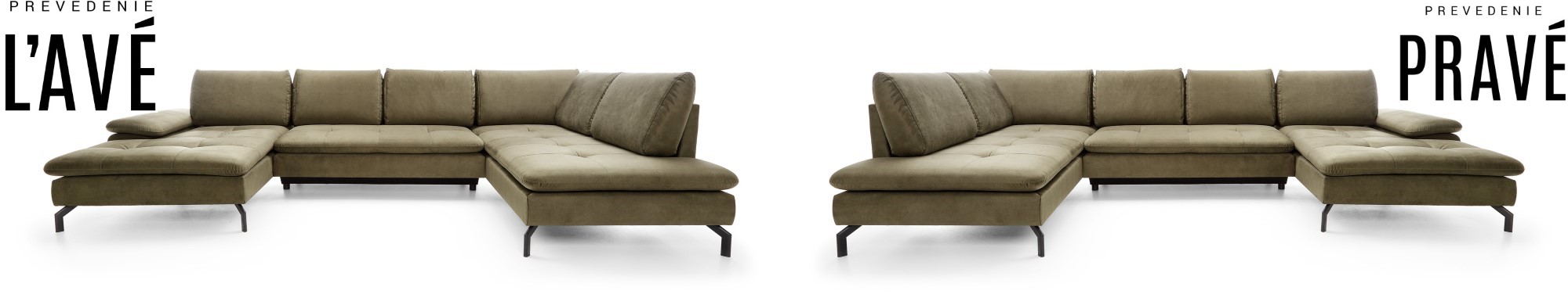 Sedací souprava ROMEO ve tvaru U