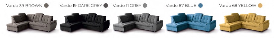 Barevné varianty sedací soupravy ZERO