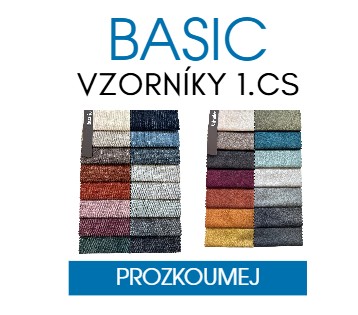 BASIC vzorníky – 1. cenová skupina potahových látek