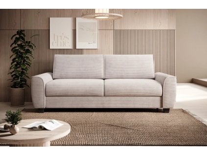 Rozkládací pohovka PURE, čelní pohled v interiéru