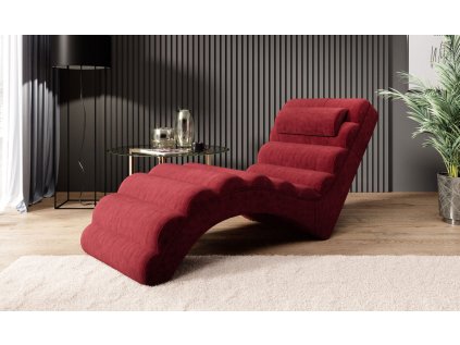 Relaxační křeslo EVELYN v interiéru, designové lehátko