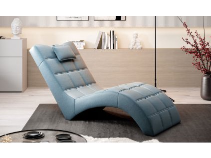 Relaxační křeslo KELLY v interiéru, moderní lehátkové křeslo
