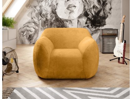 Relaxační křeslo MEGAN v interiéru, moderní designové křeslo