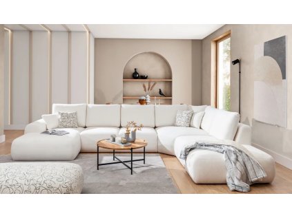 Sedacia súprava LEO U verzia U1 (Prevedenie (roh) Ľavé, Poťahová látka akciová)