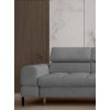 Šedá sedací souprava BREEZE XL, detail boční části a čalounění