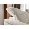 Pohovka PALERMO SOFA 2 v krémovém čalounění, detail polohování opěradla nebo relax části zblízka.