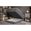 Boxspring postel BARBARA s úložným prostorem – vyklopené lůžko