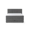 Čalouněná boxspring postel BARBARA v šedé barvě – produktová fotografie