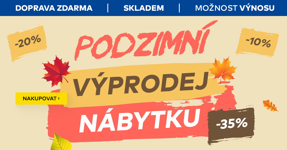 Velký podzimní výprodej v Nábytek Paul
