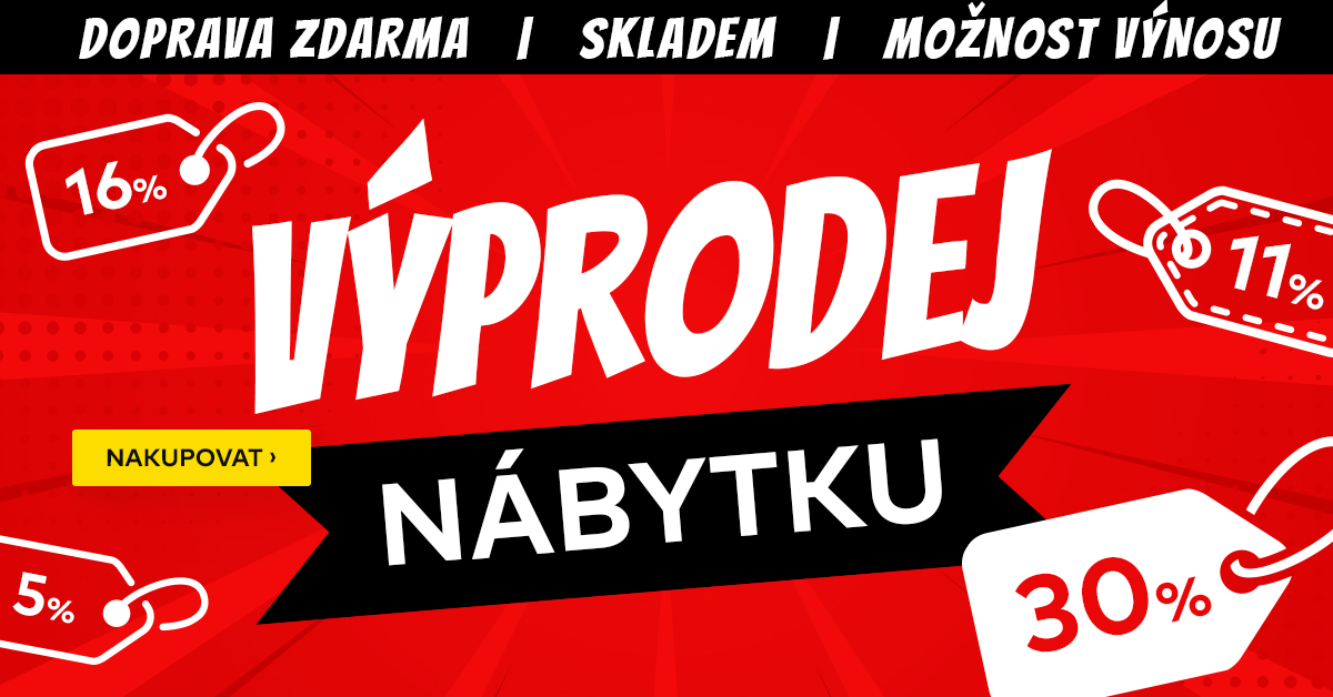 Velký výprodej nábytku v Nábytek Paul