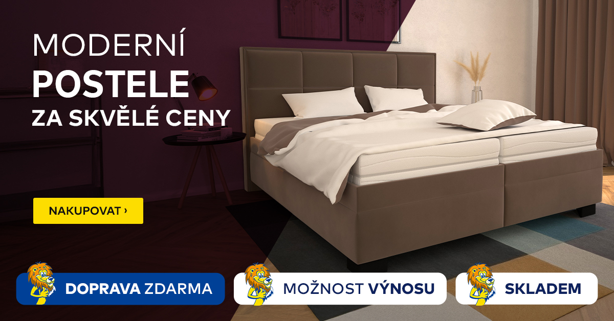 Moderní postele za skvělé ceny