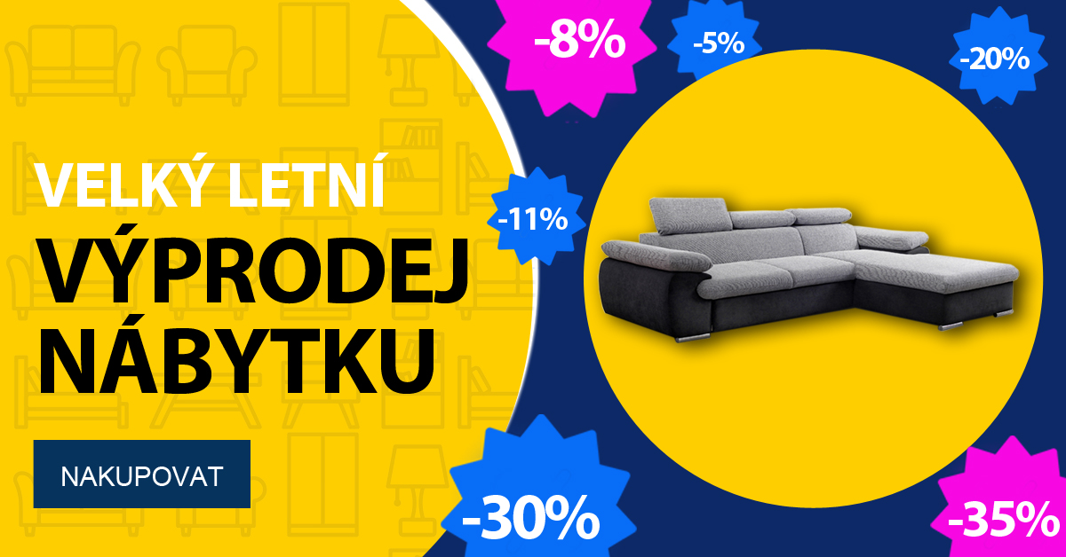 Velký letní výprodej v Nábytek Paul