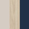 Pískově béžová / Dub olejovaný / Královská modrá