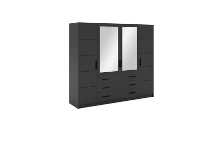 Šatní skříň Bali D 240 cm - grafit