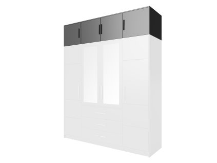 Nástavec na skříň Bali D 240 - grafit