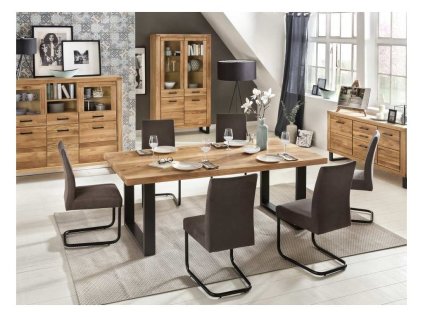 Konferenční stůl Lazar (kolekce RIGA) masiv, DUB 115x65