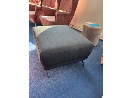 Taburet Megis - černá látka