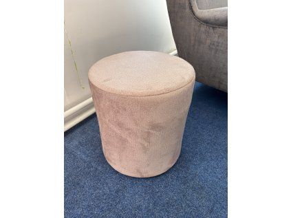 Taburet Linsy - hnědá látka