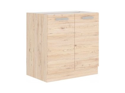 Spodní skříňka s policí šířka 80cm dub bordeaux ke kuchyňské lince Bordeaux