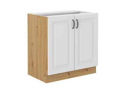 Spodní skříňka ke kuchyňské lince Stilo Dub artisan Bílý mat 80 d 2f bb